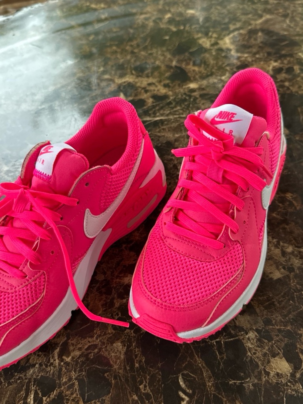 Nike Hot Pink and White Air Max Sneakers